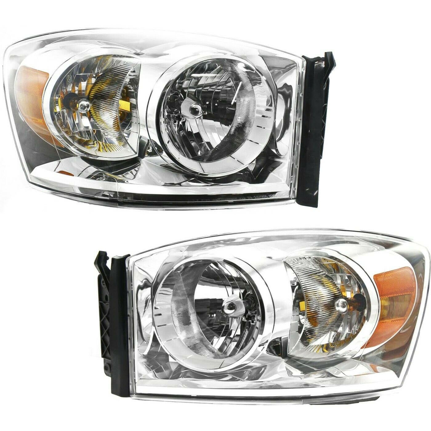 Amazon.com: GLLUSA Headlight Set Left and Right with Bulb 2Pcs 