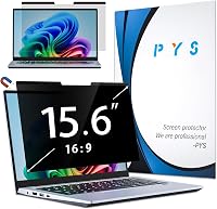 Filtru de confidențialitate magnetic PYS pentru laptop, 15,6 inchi, 16:9, anti-lumină albastră și antireflex, detașabil, compatibil cu Lenovo 1