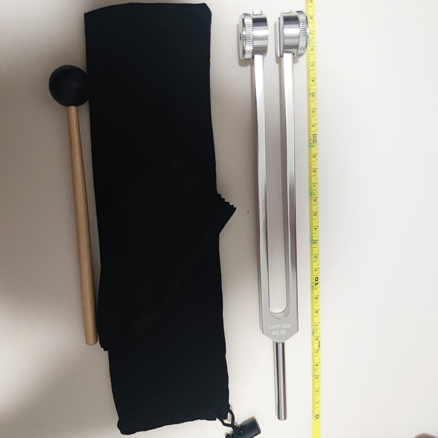 Low om Tuning Fork 68.05 hz, Weighted Tuning Fork for Sound Therapy, Earth Frequency, Reduce Swelling & Promotes Relaxation