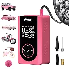 Vinid Tire Inflator Portable Air Compressor LED Digital Display Auto Shut-Off 5 Models 150 PSI Air Pump for