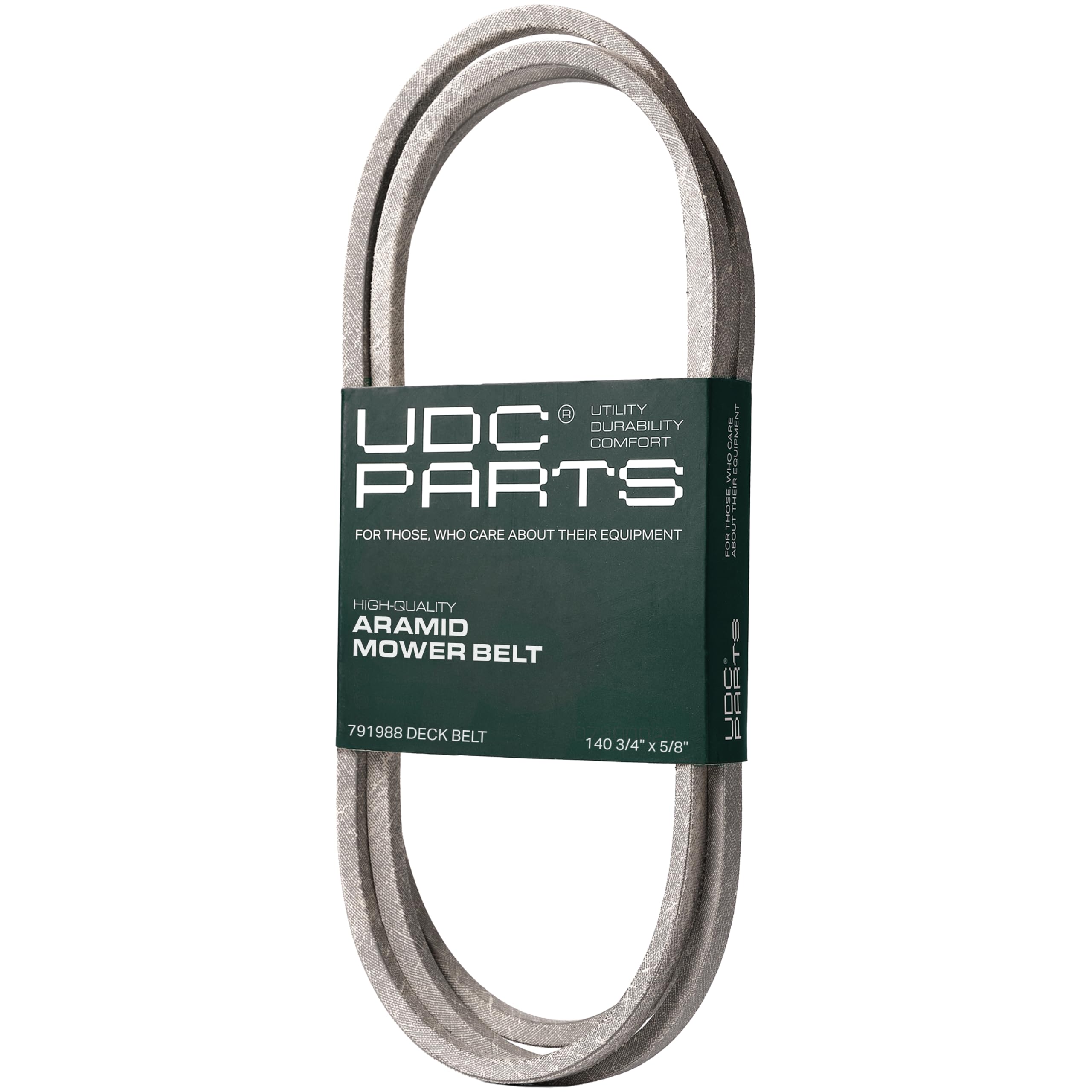UDC Parts - Correa de transmisión para cortacésped 791988 / cable de aramida / 141 pulgadas/para Hustler Raptor 117164EX 124379