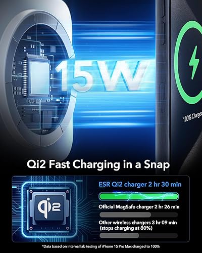 Miniatura 3 de ESR para estación de carga inalámbrica 3 en 1, cargador certificado para Apple Watch, soporte de cargador MagSafe de 15 W para iPhone, cargador