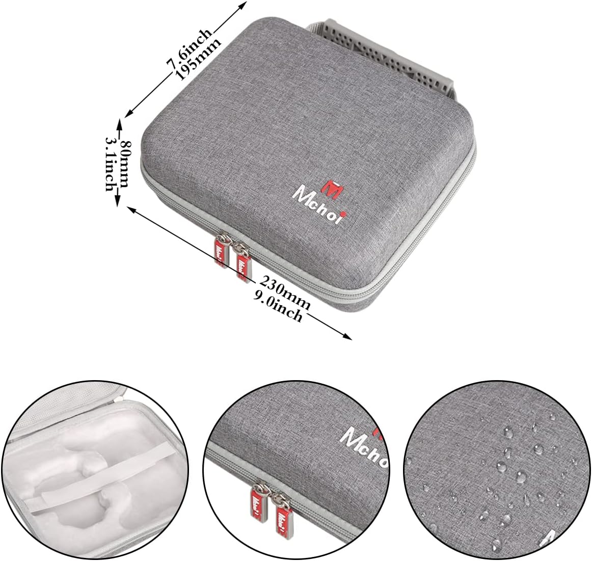 Mchoi Shockproof Carrying Case Compatible with DEERC D20 Mini Drone, Case Only