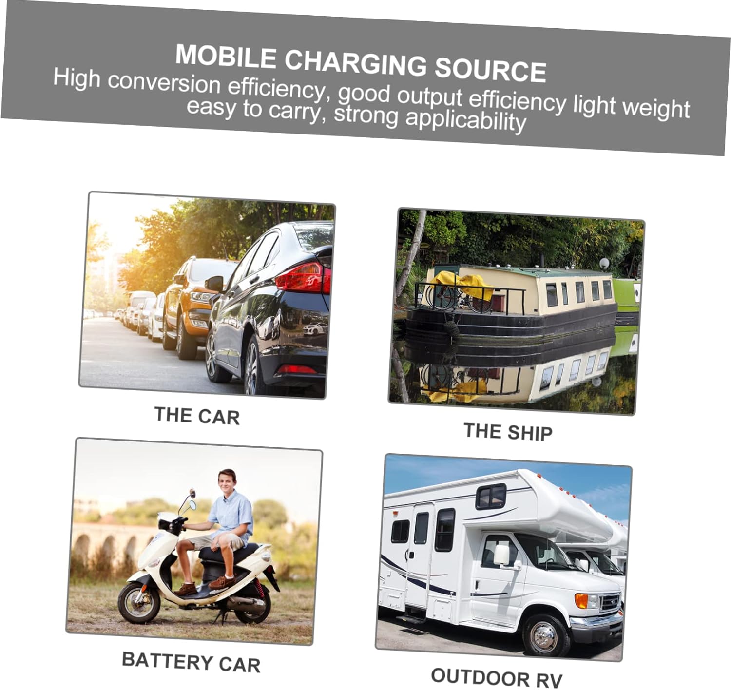 1set Portable Solar Panel Charger Controller Flexible Monocrystalline Design for Outdoor Emergency Power Needs High Efficiency and Easy Installation