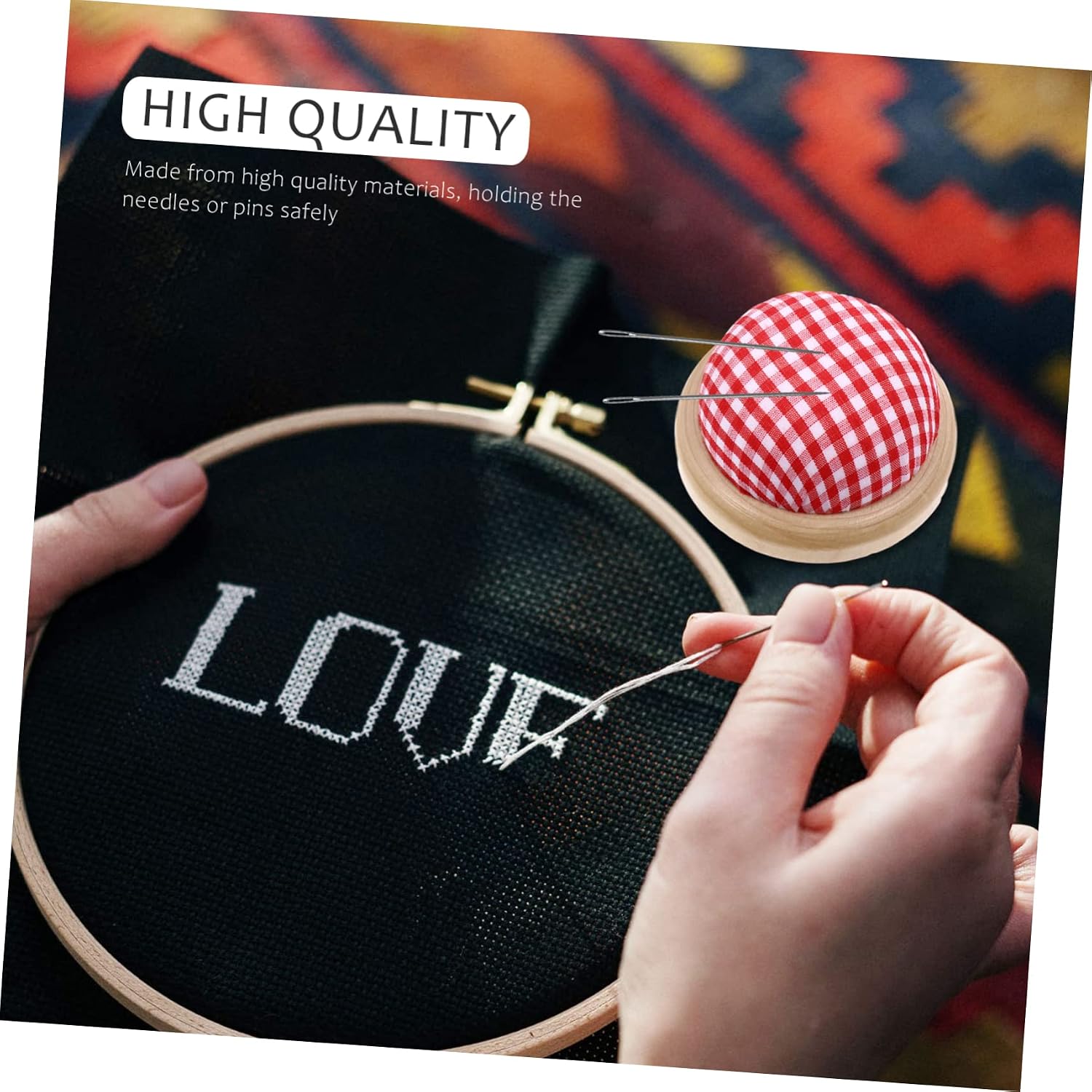 STOBOK 6pcs Sewing Needle Storage Bag Needle Cushion for Cross Stitch Quilting Practical Sewing Tool for Organization and Crafting