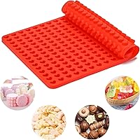 Vista 6 de 2 piezas de moldes de silicona mini en forma de corazón, moldes de chocolate con forma de corazón de 255 cavidades para hornear, caramelos, cuentas