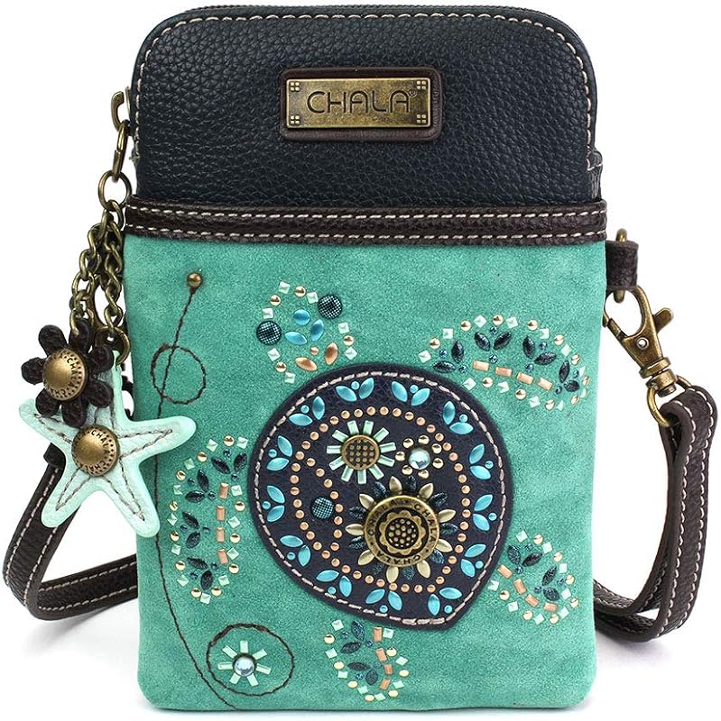 CHALA Dazzled - Bolso bandolera para teléfono celular, piel sintética, multicolor, con correa ajustable