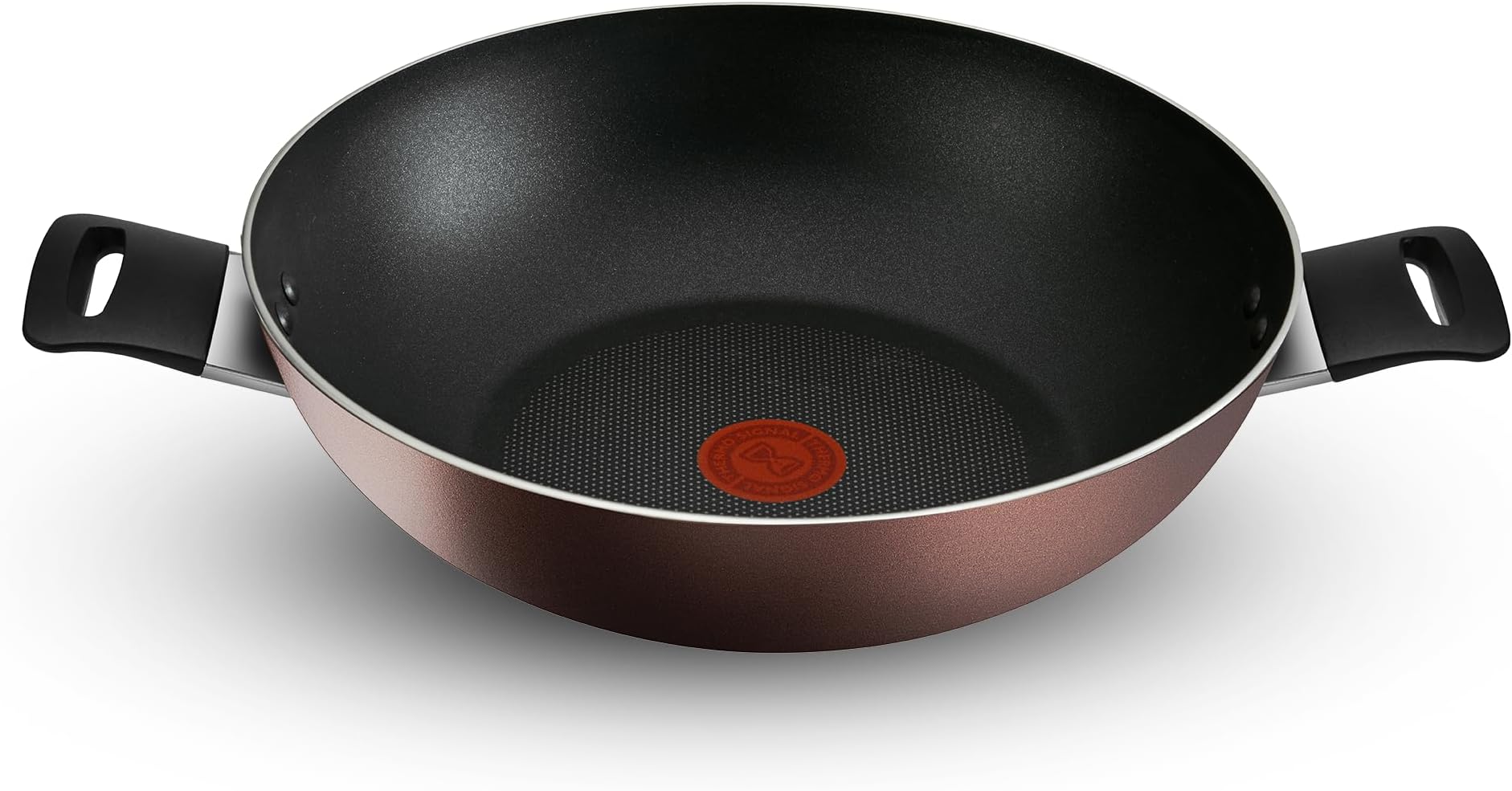 Tefal Day by Day Non-Stick Kadhai/Thermo-Spot Technology/PFOA Free, Titanium Non-Stick Coating / 28 cm/Superior Induction Base/Suitable for All Hob Type/Black / 2 Years of Warranty