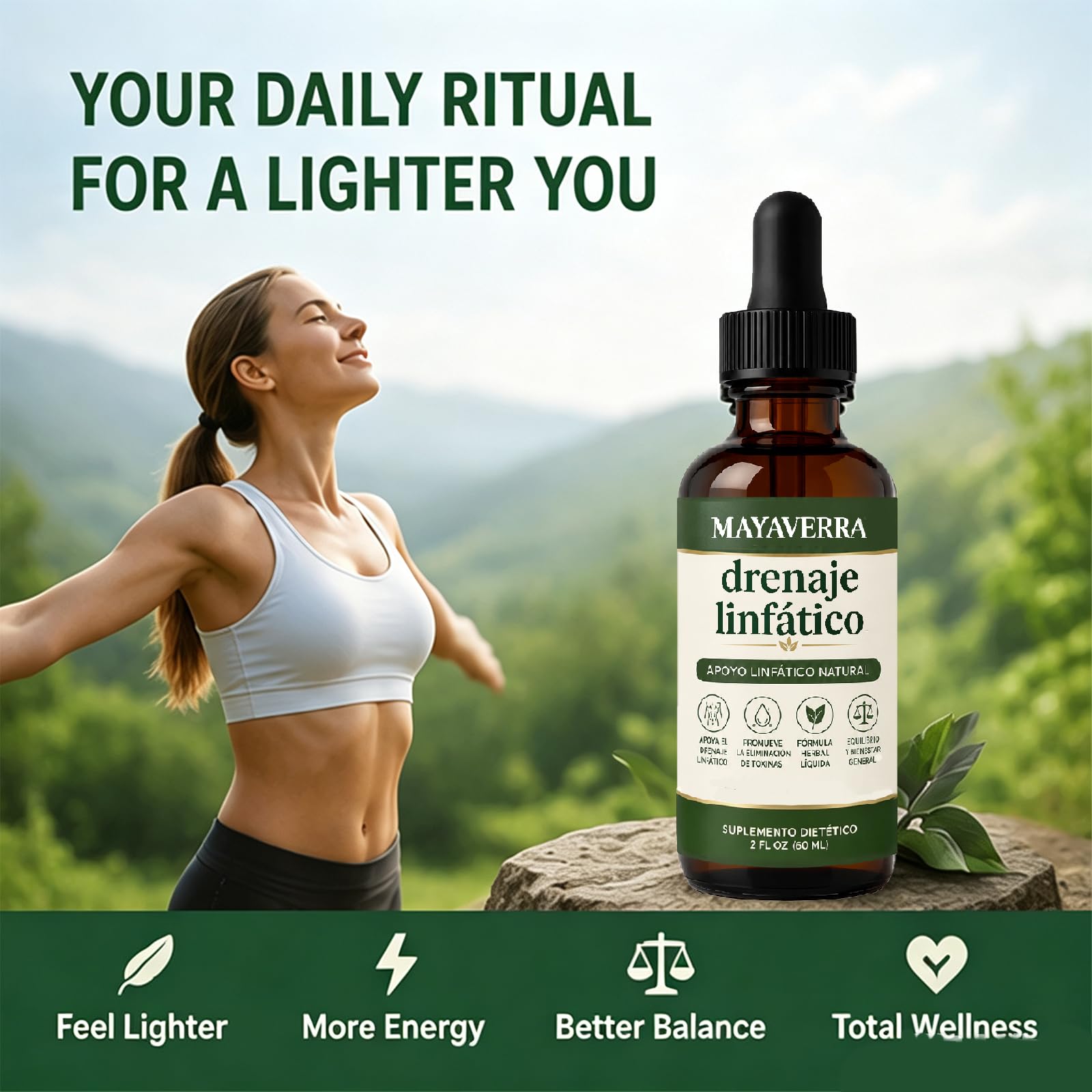 Mayaverra Drenaje Linfático Gotas, Herbal Blends for Daily Wellness,2pcs — Amazon image 6