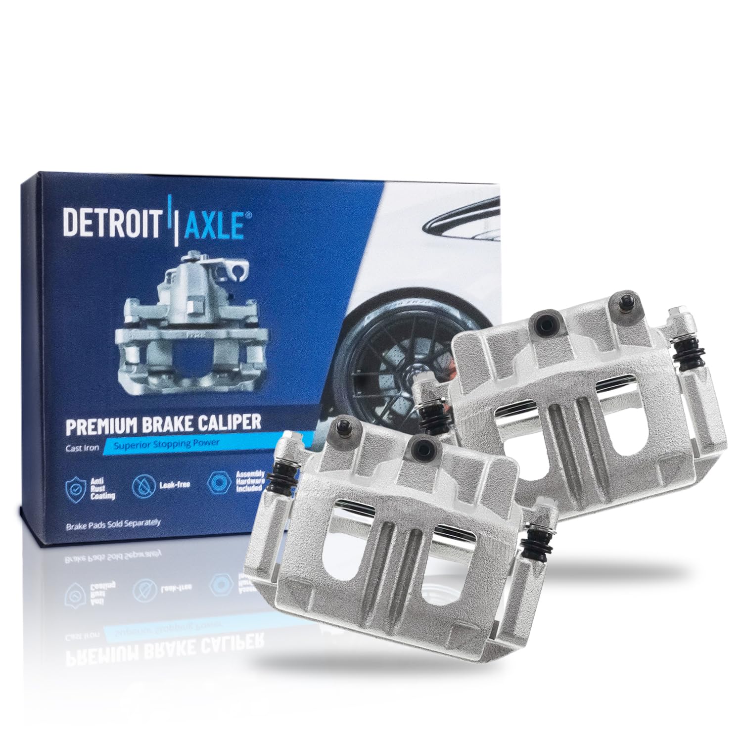 Detroit Axle - 2 Front Brake Calipers for 05-06 Chevy Equinox