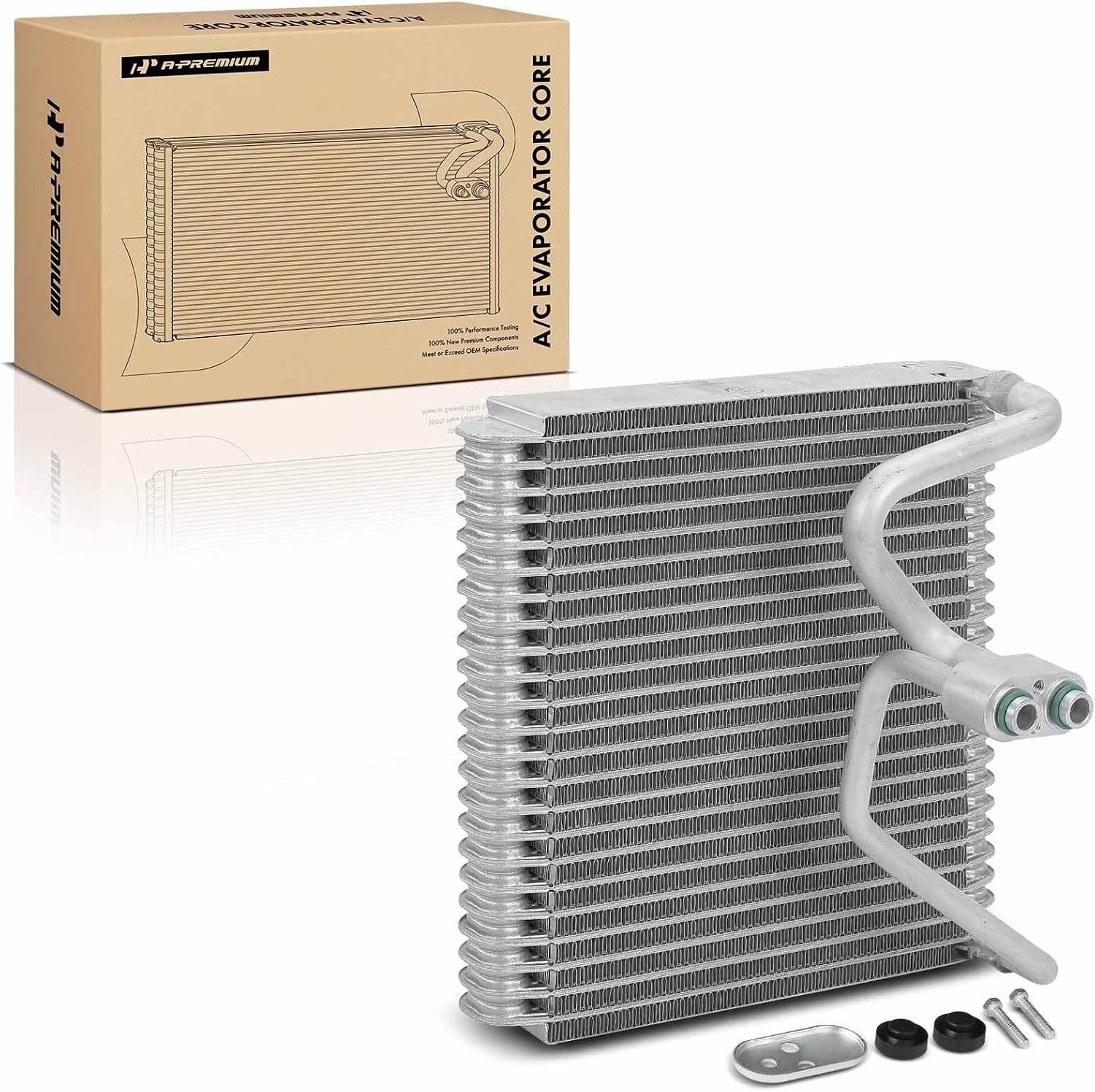 A-Premium Front AC Evaporator Core Compatible with Kia Rio/Rio5 2006-2011 1.6L, with Pressing Plate