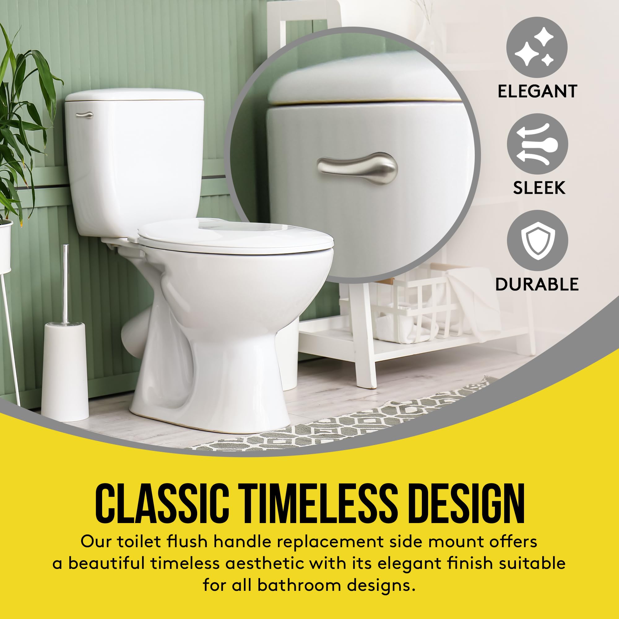 Qualihome Universal Toilet Handle Tank Flush Lever