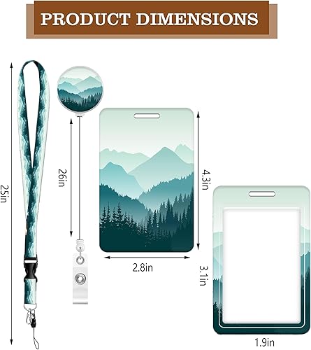 Miniatura 2 de Carretes retráctiles con clip de carrete de mosquetón, etiqueta de identificación con nombre de trabajo, virola para cinturón, funda de