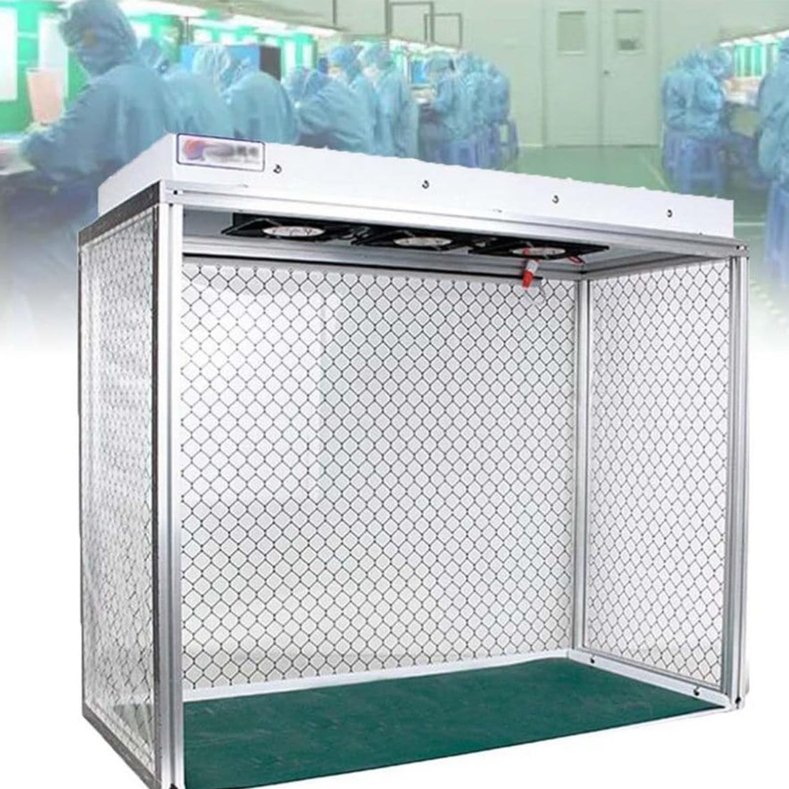 Cabina De Flujo Laminar, Banco De Limpieza De 3 Ventiladores, Campana De Flujo Laminar Vertical, Banco De Limpieza De Flujo De Aire Con Luz Y Filtro, Estación De Reparación De Pantallas LCD
