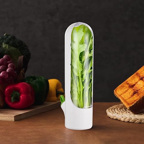 Miniatura 6 de Lallisa Herb Saver Pod Herb Keeper Recipientes de cilantro fresco para refrigerador, conservador de hierbas para almacenamiento en refrigerador de