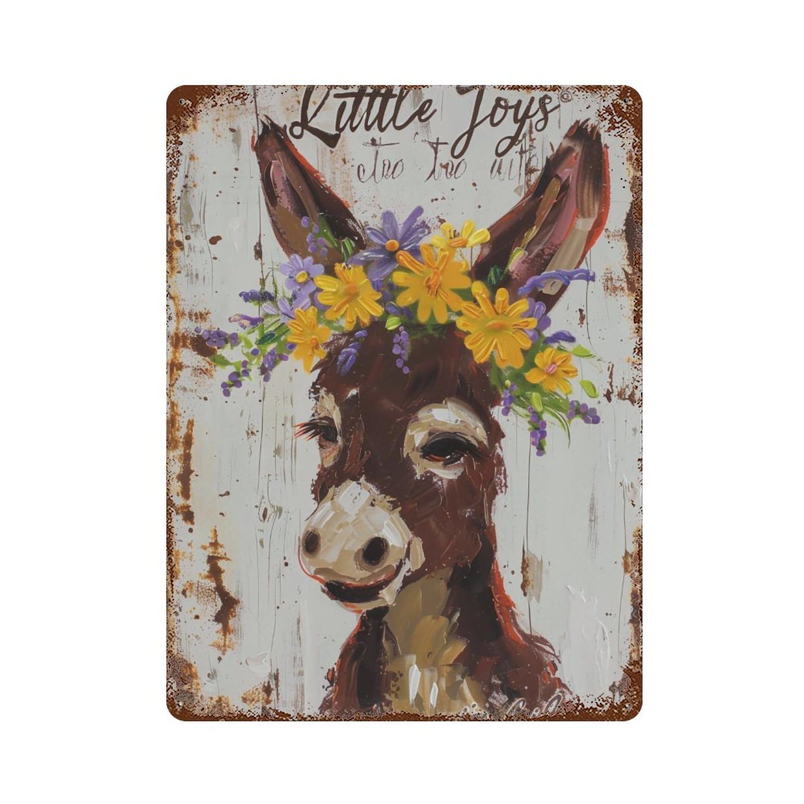 FHUYEURHRY Cute Little Deer 02 Wall Decor Retro Iron Vintage Art Metal Tin Sign Poster Modern Home Cofffee Club Art Bar Shop Decorations Style-20 40x30cm