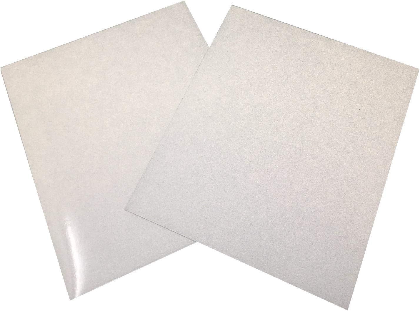 White 3M Scotchlite Reflective Vinyl Sheets Kit 2pc 12 x 10 Adhesive Vinyl for Motorcycles Cars Truck Letters Bicycle Helmets Decals Tets Compatible with Cricut & Silhouette Cutting Machines