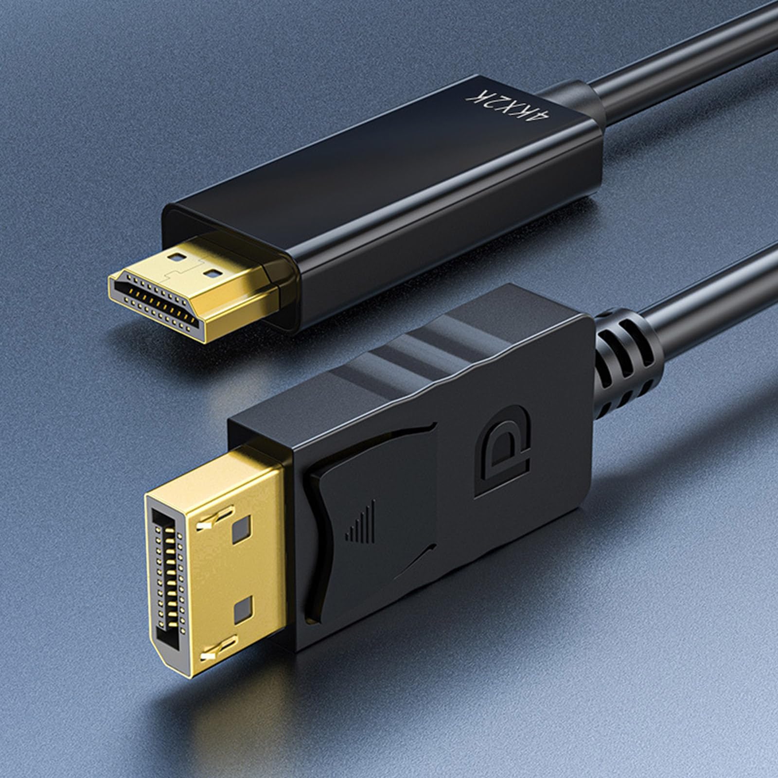 Adapter kompatybilny z HDMI kabel przyłączeniowy 4K / 1080P do monitora komputera stacjonarnego, projektora, projektora