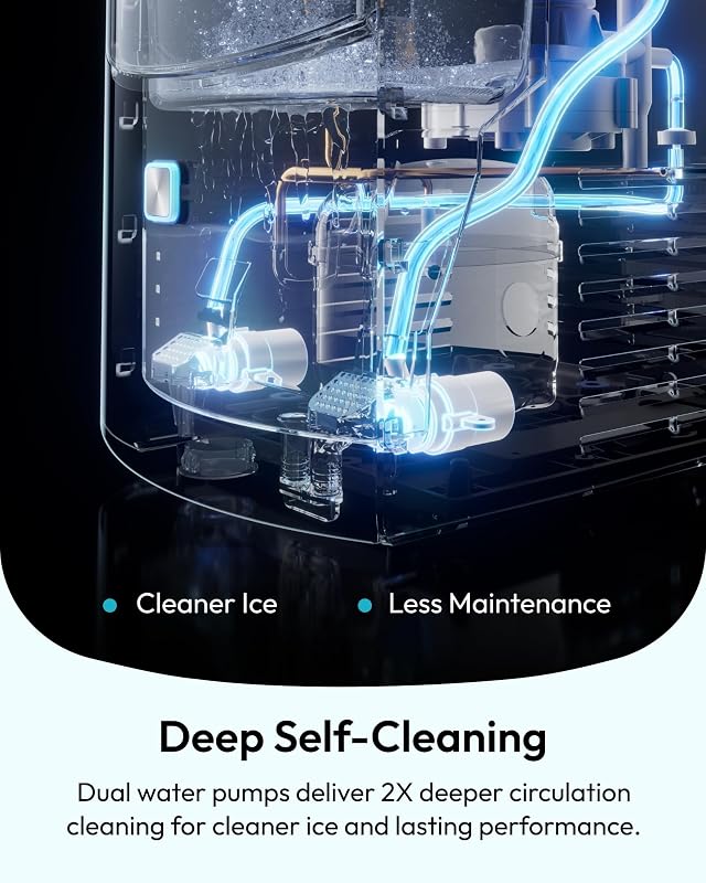 Euhomy Countertop Nugget Ice Maker, 35lbs Daily Sonic Crushed Ice Machine image 6