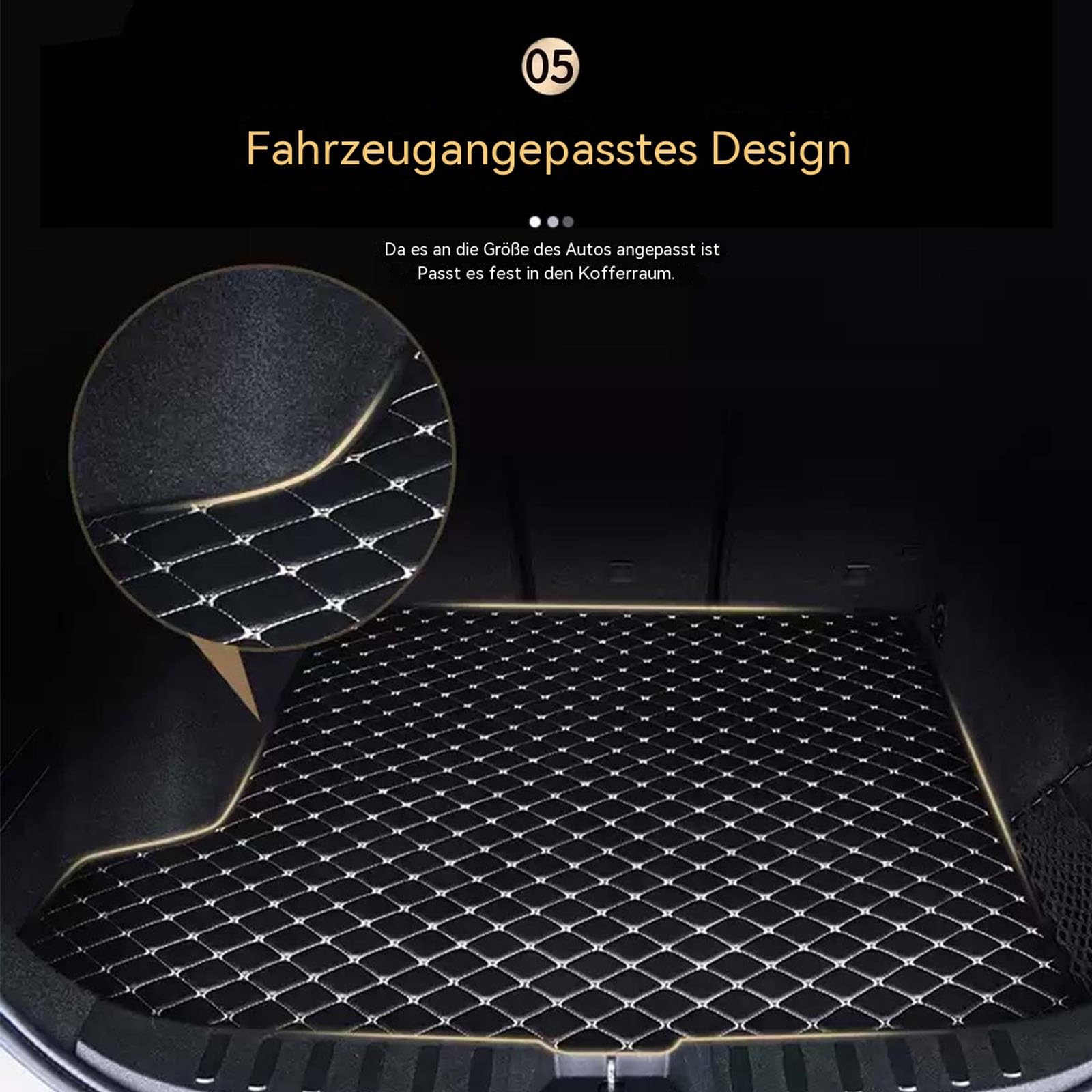 Kofferraum Schutzmatte Kompatibel Mit Mercedes Benz CLA C117 180 200 220 260 4MATIC 2014-2018 Passgenaue Kofferraumwanne aus Leder 3D Passgenaue Abriebfest und Leicht zu Reinigen(Schwarz-Rot)