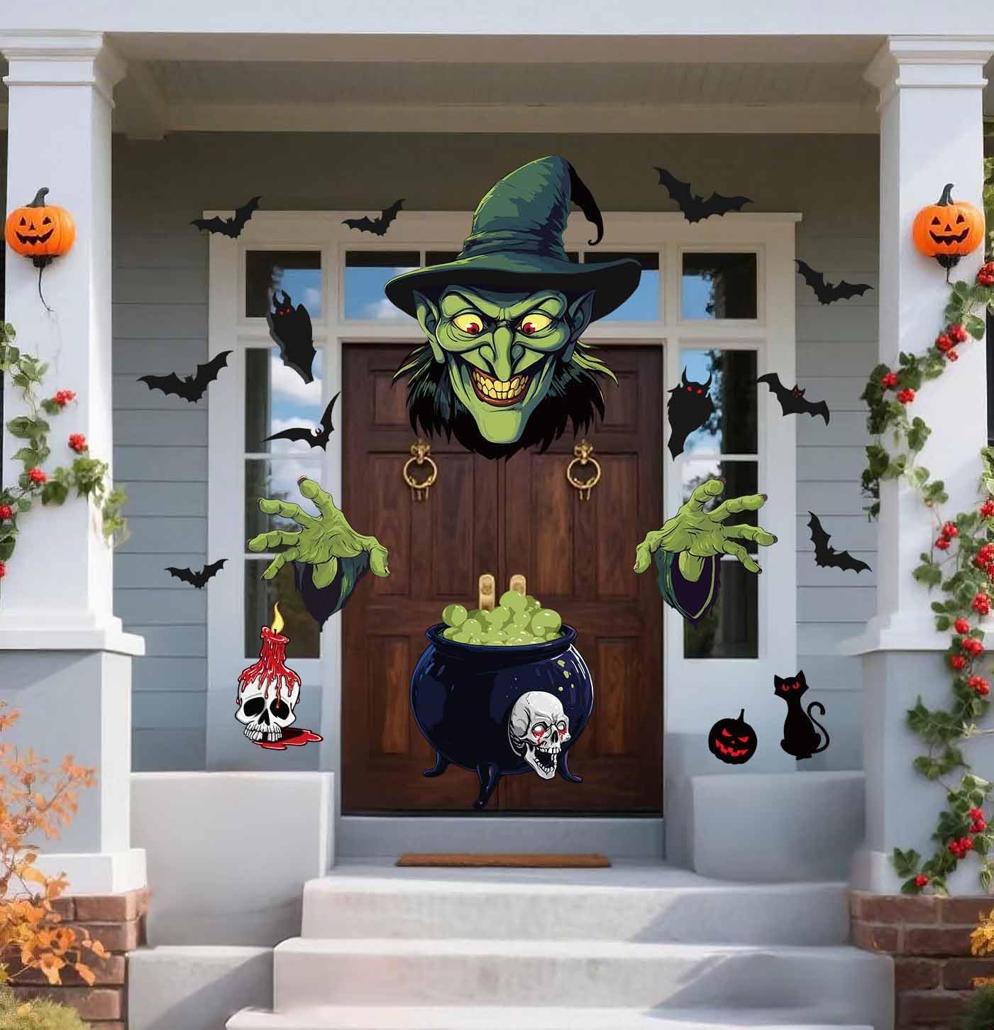 HEIPINIUYE ハロウィン魔女トランクまたはトリートカーデコレーションキット ハロウィントランクまたはトリートデコレーション