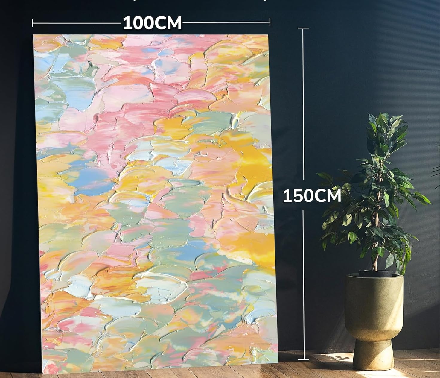 Płótno malarskie 150 x 100 cm na ramie zestaw 2-częściowy bawełniany płótno zagruntowane do olejów akrylowych i gwaszowych
