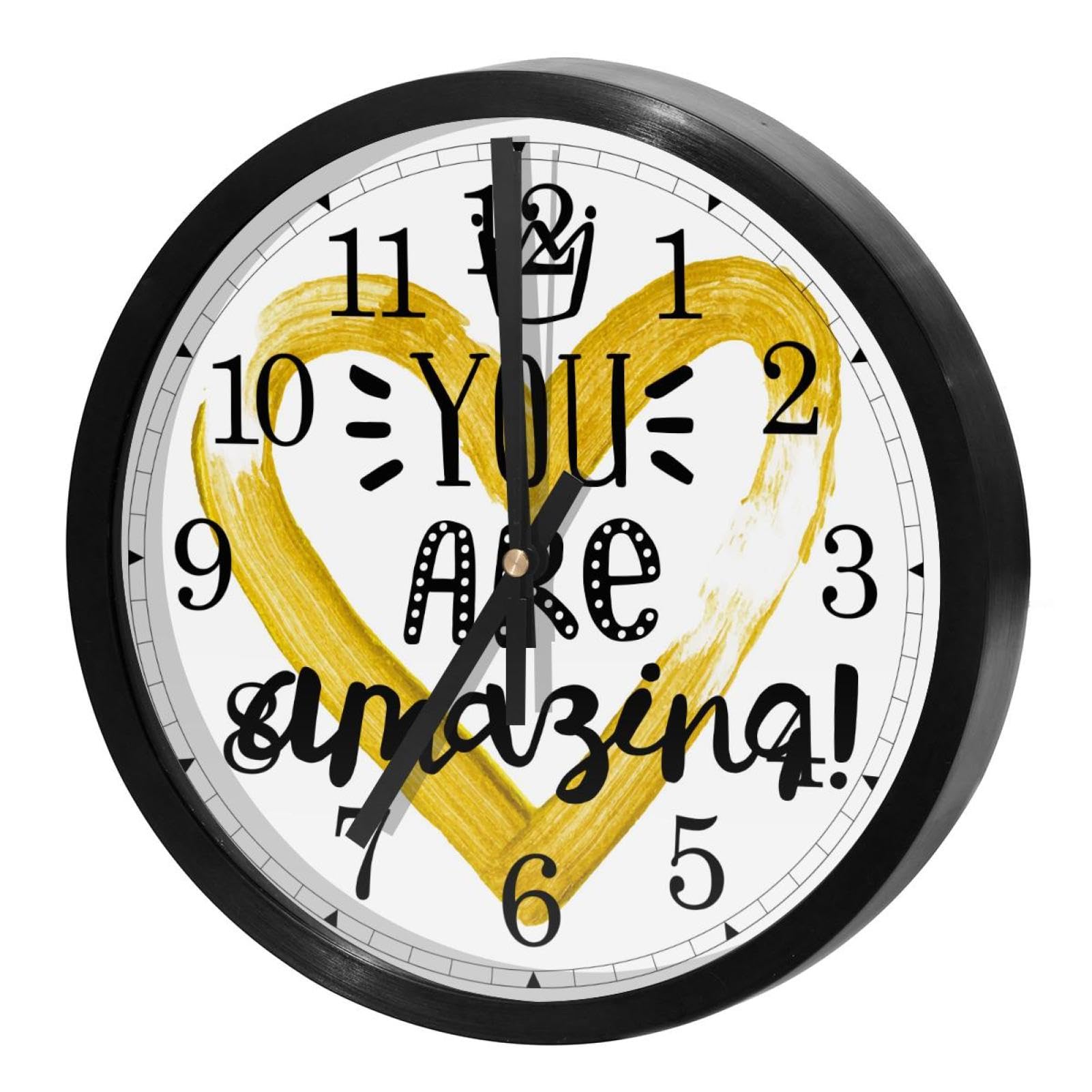 Horloge murale silencieuse sans tic-tac pour retrouver le calme au bureau et à la maison