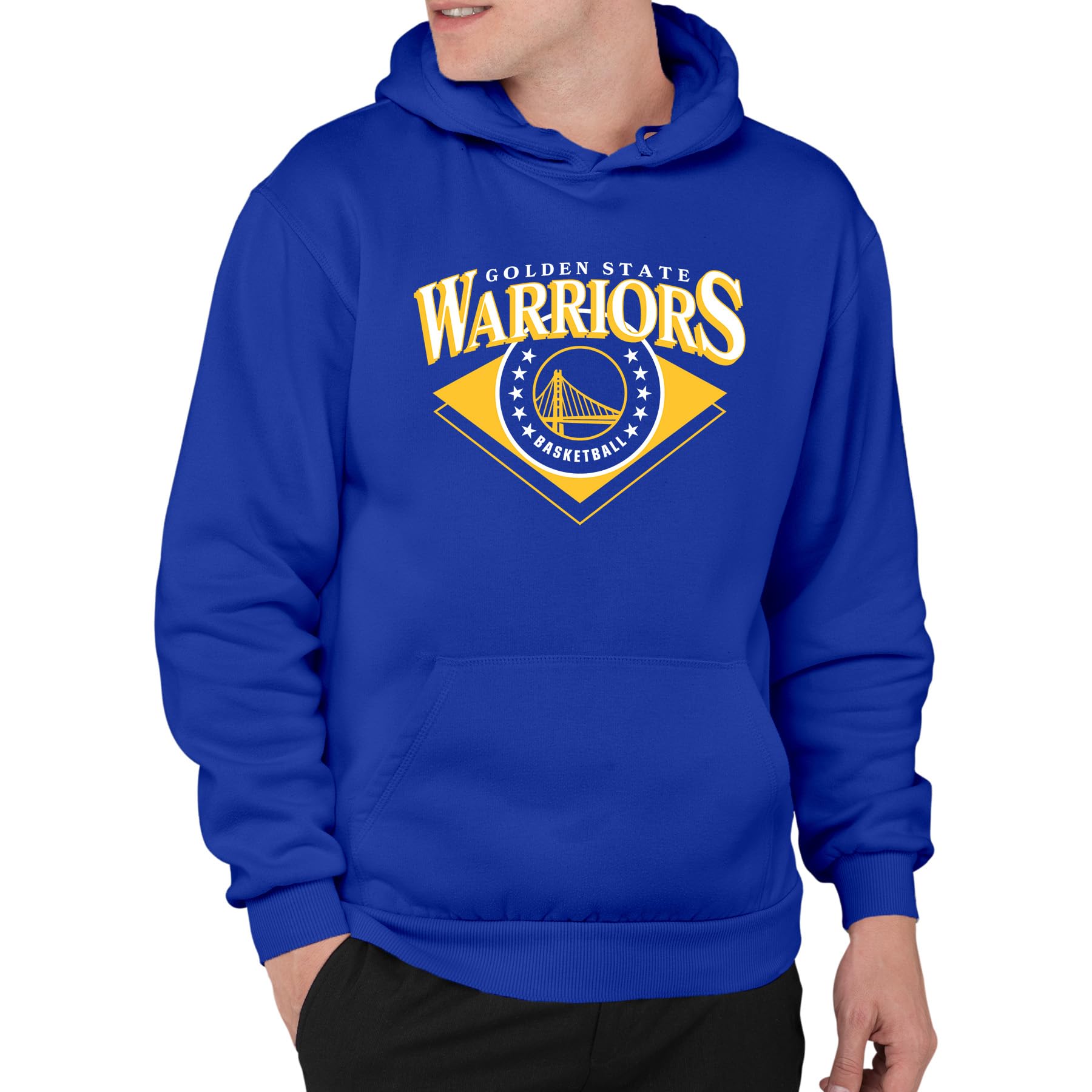 Sudadera con capucha cómoda que no pierde el color azul cobalto para invierno 5