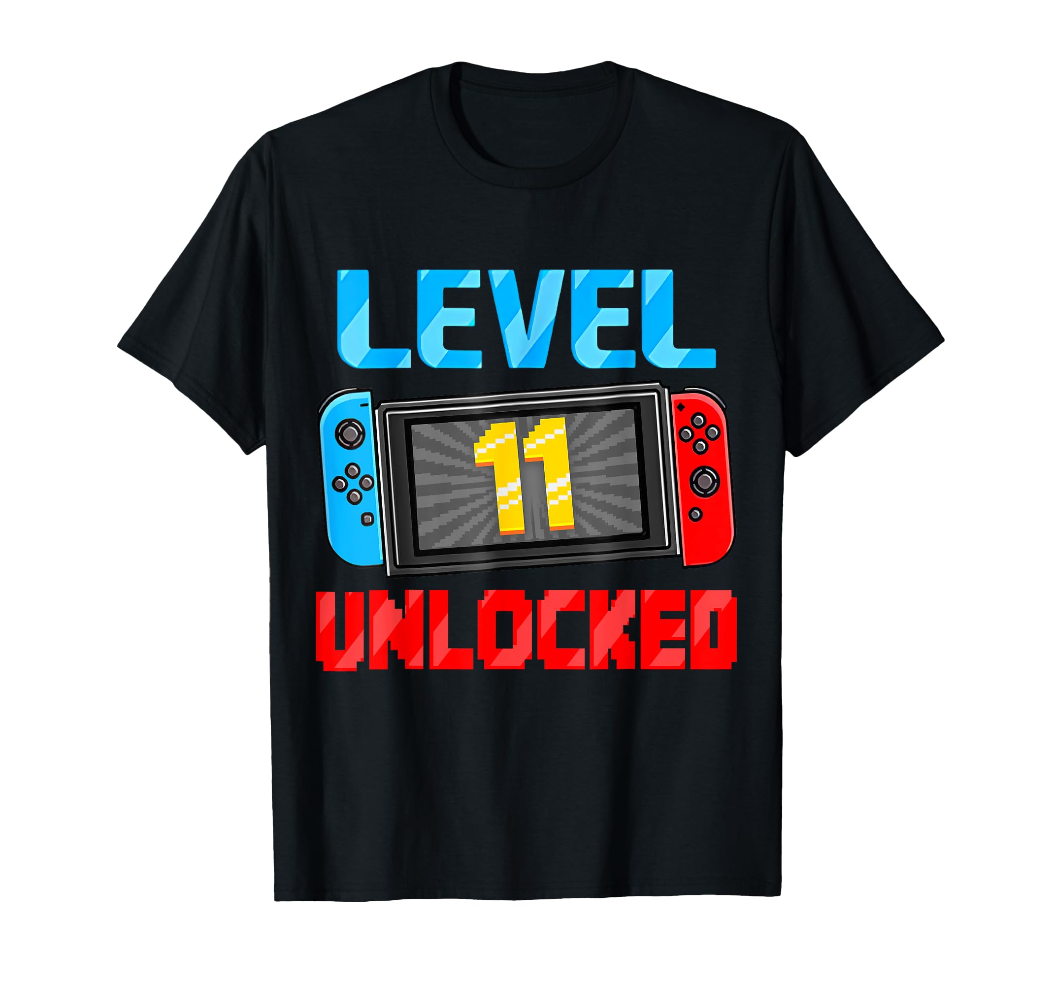 Level 11 Unlocked Gamer 11th Birthday Gift Video Game Boys T-Shirt