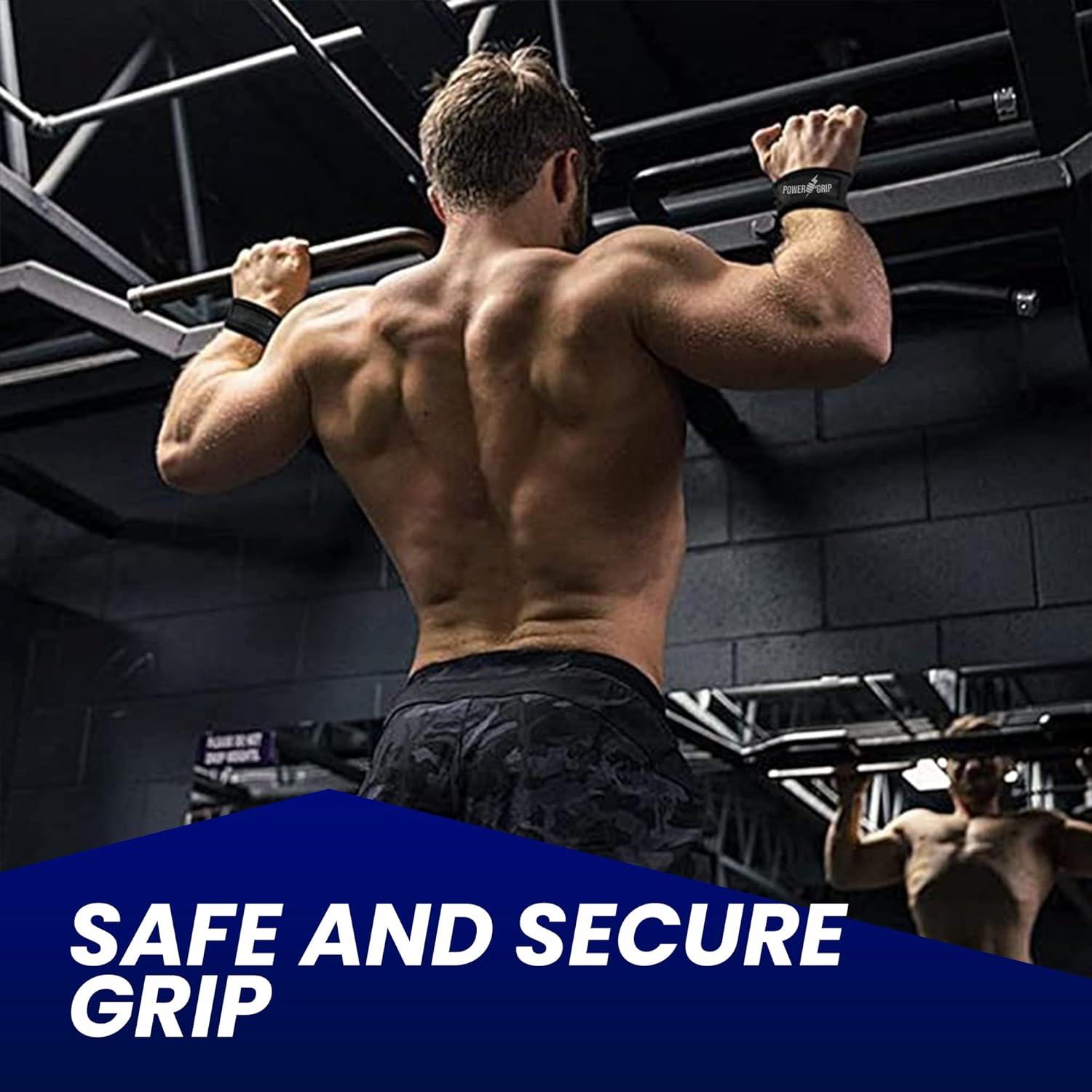 Powergrip 2 Pack Lifting Wrist Straps for Weightlifting, Padded Gym Weight Wrist Straps for Weightlifting for Women and Men, Anti-Skid Workout Hand Grip Support Wraps for Bodybuilding : Sports & Outdoors