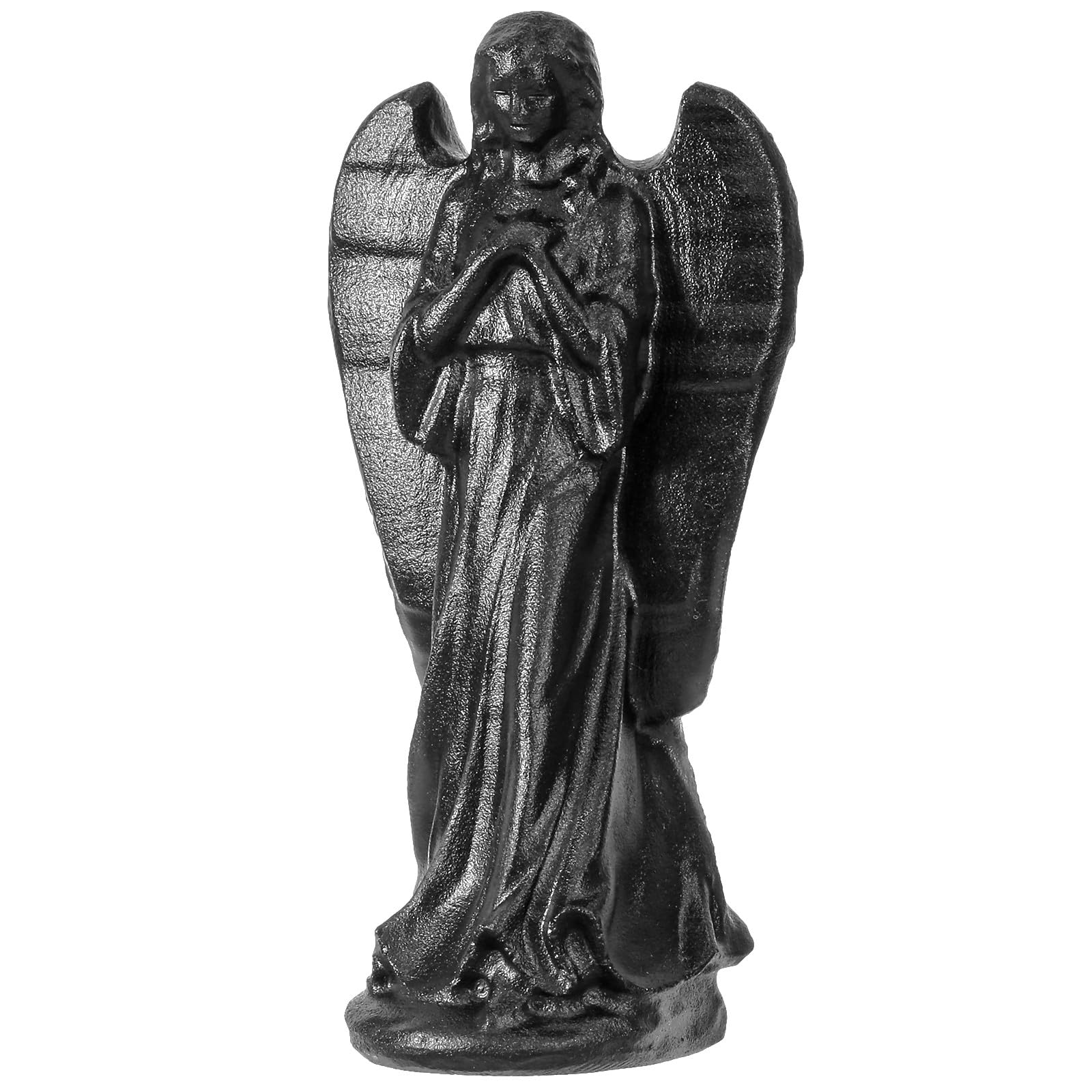 Figurine d'ange en obsidienne noire naturelle pour la protection spirituelle