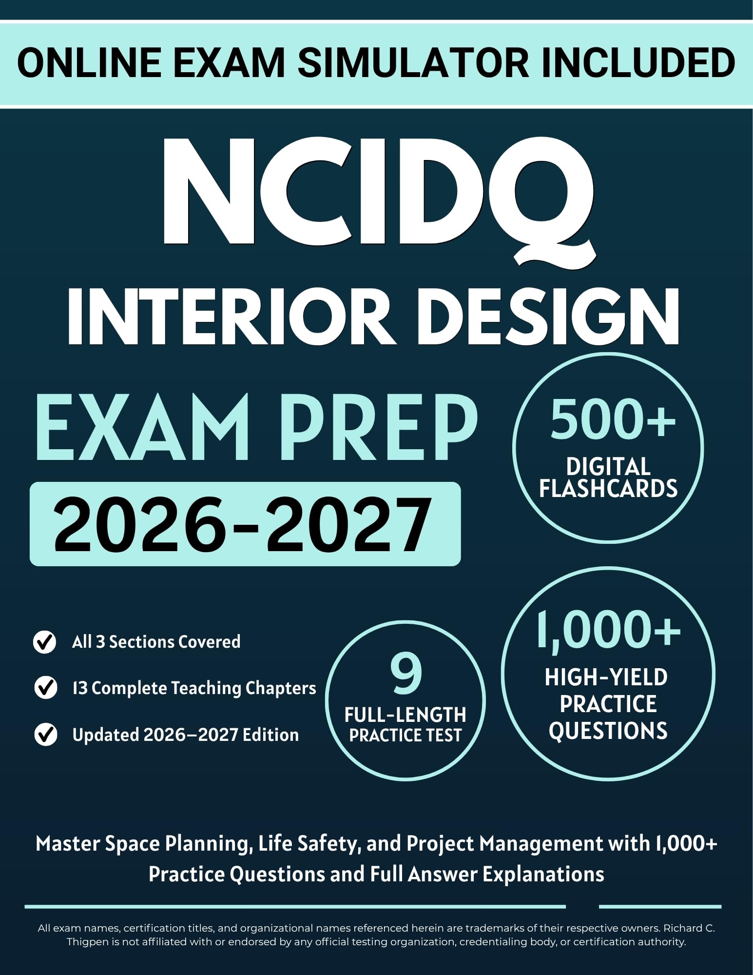 NCIDQ Interior Design Exam Prep manuel Space Planning anglais