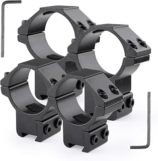 JINSE 30mm Scope Rings Gun Scope Mounts for 11mm Dovetail Rails - JINSE
