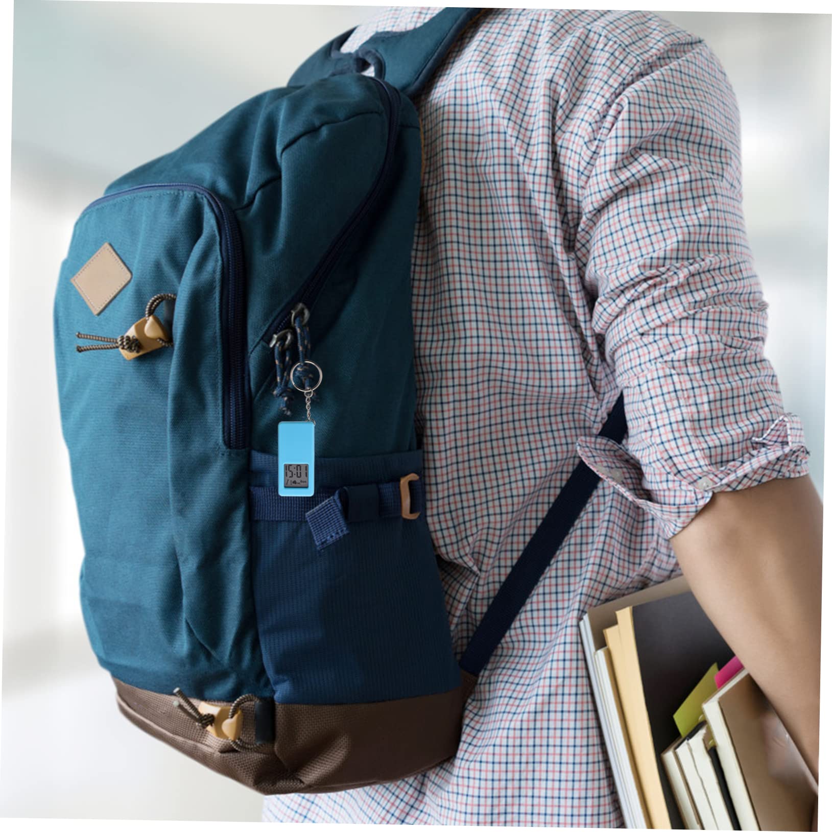 LIFKOME 3 piezas Relojes Digitales de Bolsillo con Anilla para Llavero para Estudiantes