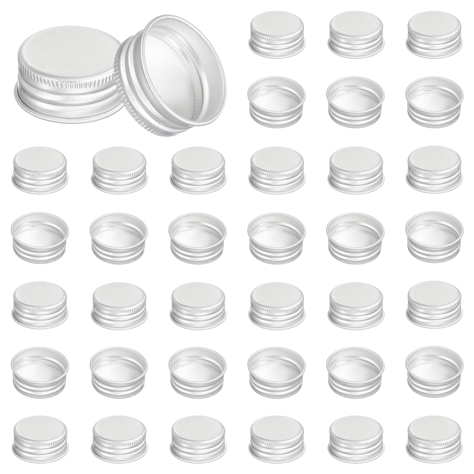 PATIKIL 31mm Aluminum Metal Round Mason Jar Screw Lids 54 Pcs Silver Tone — Amazon image 23