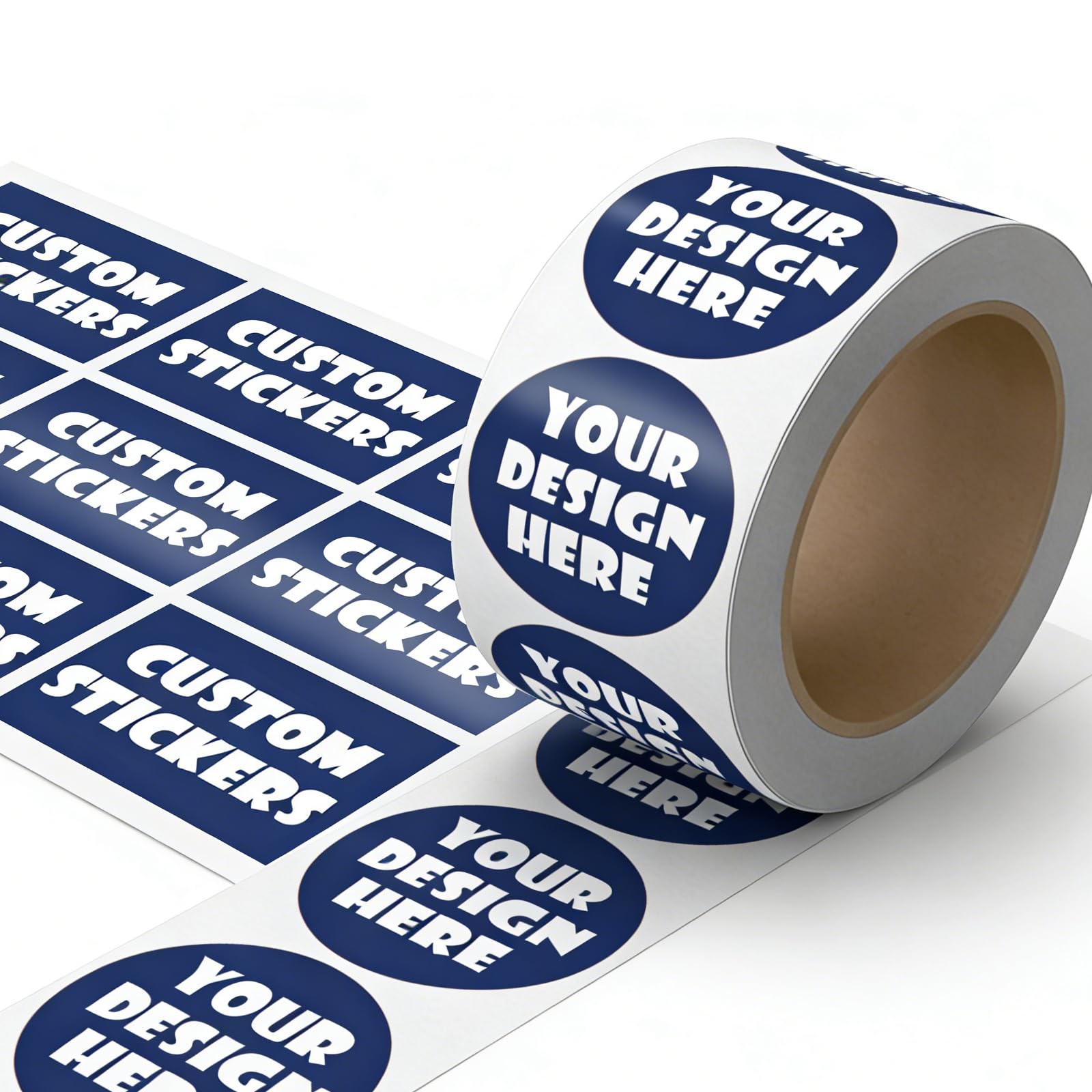 Custom Personalised Waterproof Durable Stickers Labels for Business Logo with Your Design/Image/Text/Address/Name/Qr Code, Stickers On Sheet/Roll
