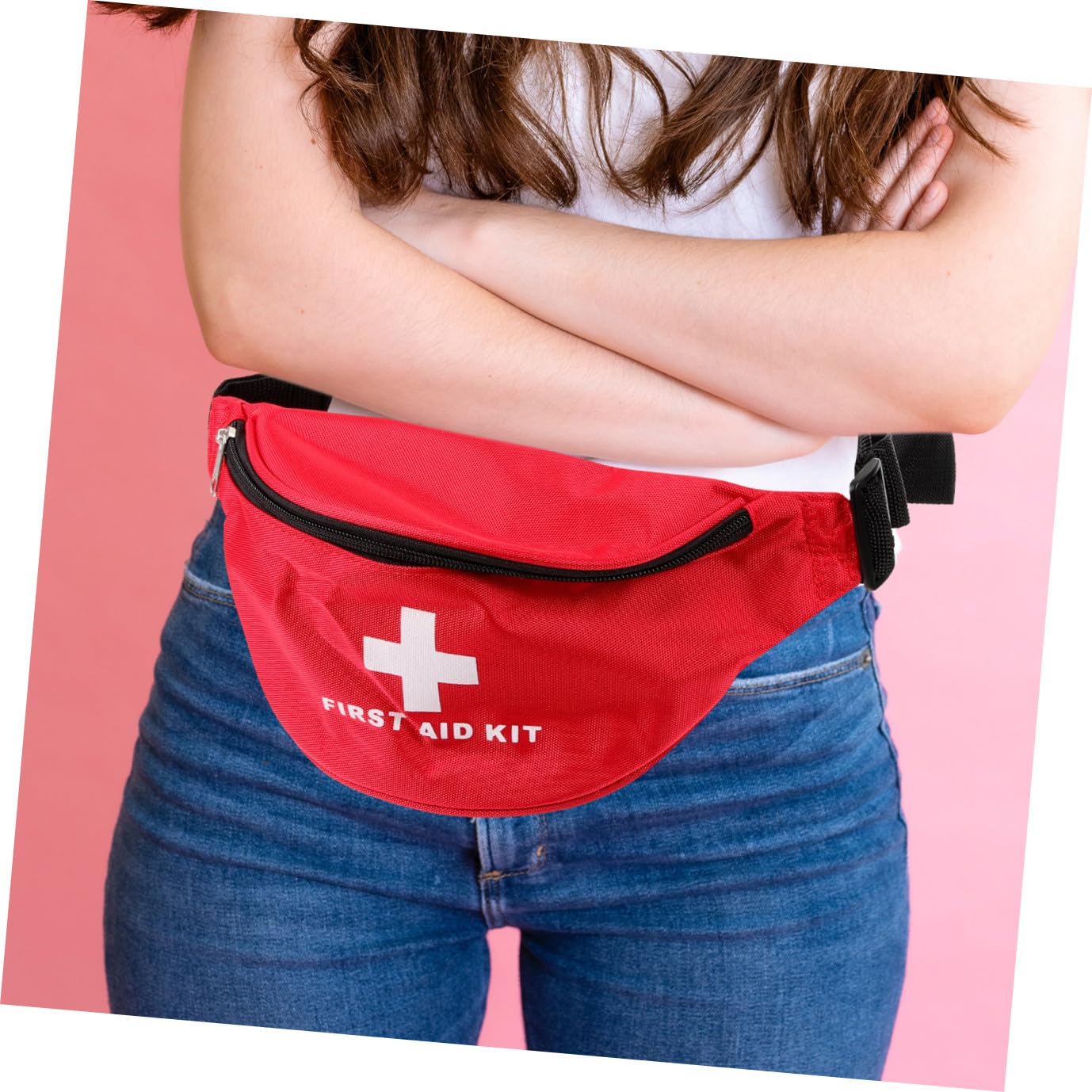 UPKOCH Bolsa De Primeros Auxilios Bolsa Medica Vacia Bolsa De Viaje De Medicina Bolsa De Kits Médicos Bolsa De Equipo Medico Bolsas De Medicina Tela De Nailon Rojo 2 Piezas X 4