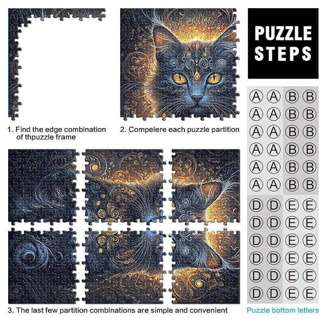 Foto 3 de 6 de Rompecabezas para Adolescentes de 1000 Piezas Arte ESTÉTICO DE Gatos Juegos Juguetes Regalo Toda la Familia.…