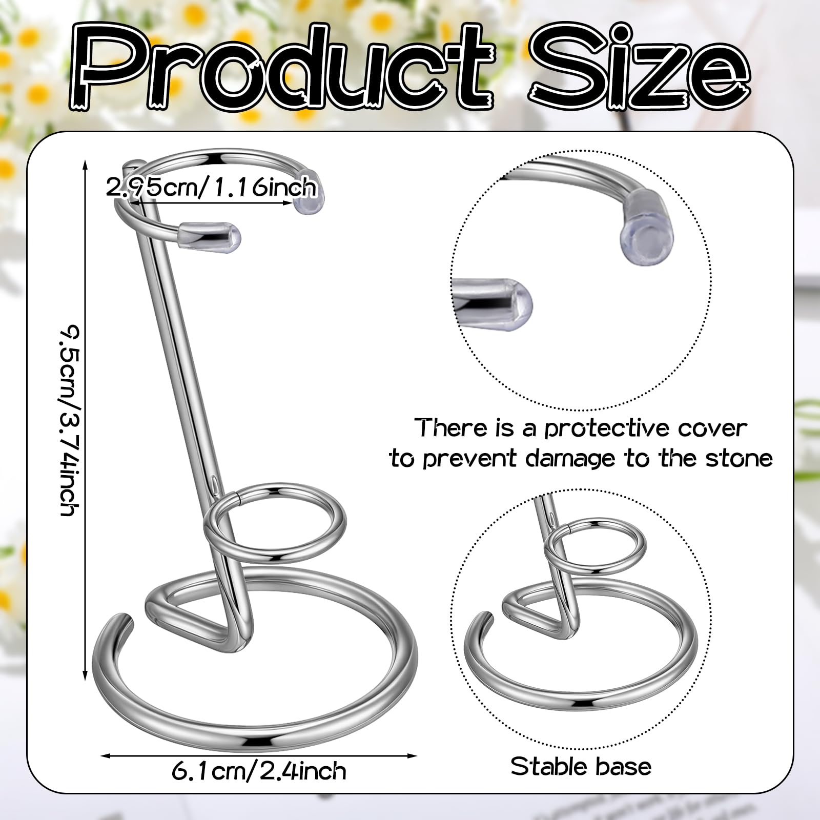 Amazon.com: Yaocom 8 Pcs Crystal Wand Stand 2.4
