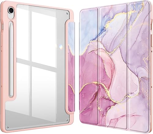 Miniatura 26 de Fintie Funda híbrida delgada para Samsung Galaxy Tab S10 Lite, S10 Fe, S9 FE de 10.9 pulgadas, Tab S9 de 11 pulgadas con soporte para S Pen, a Verde