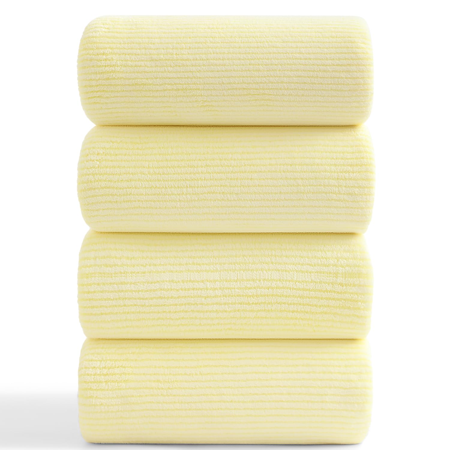 Toallas de baño de lujo extra grandes de alta calidad y tacto ultrasuave, juego de 4
