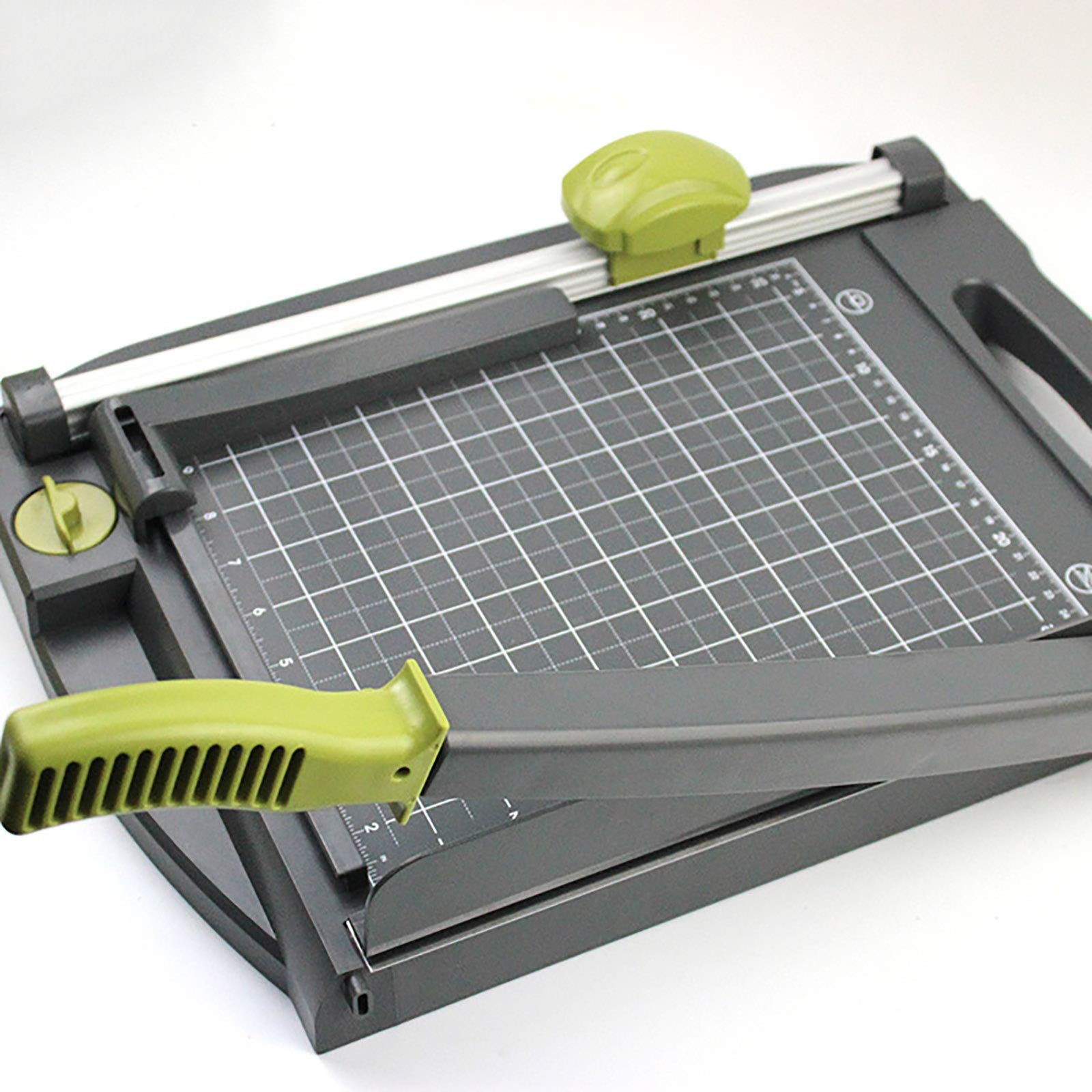 Papierschneider, Multifunktionaler Manueller Papierschneider, A4, Guillotine-Schneider, Papierschneider, Visitenkarten-, Karten-, Fotoschneider (Schwarz, 31 X 25,4 cm) (Schwarz, 31 X 25,4 cm)