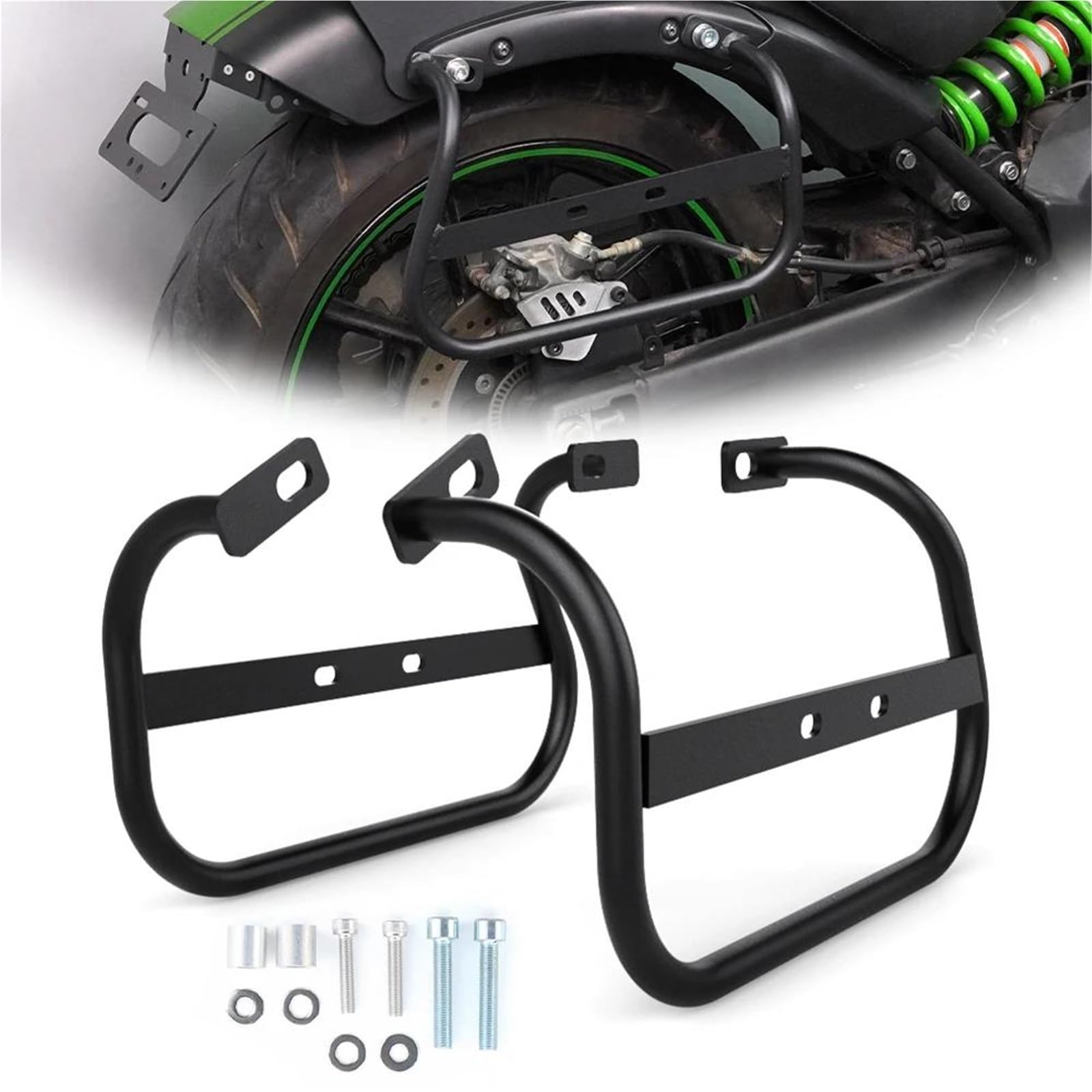 Motorrad Dachgepäckträger Motorrad Side Box Packtaschen Gepäckträger Satteltasche Halterung Für Kawasaki Für Vulcan S 2015-2025