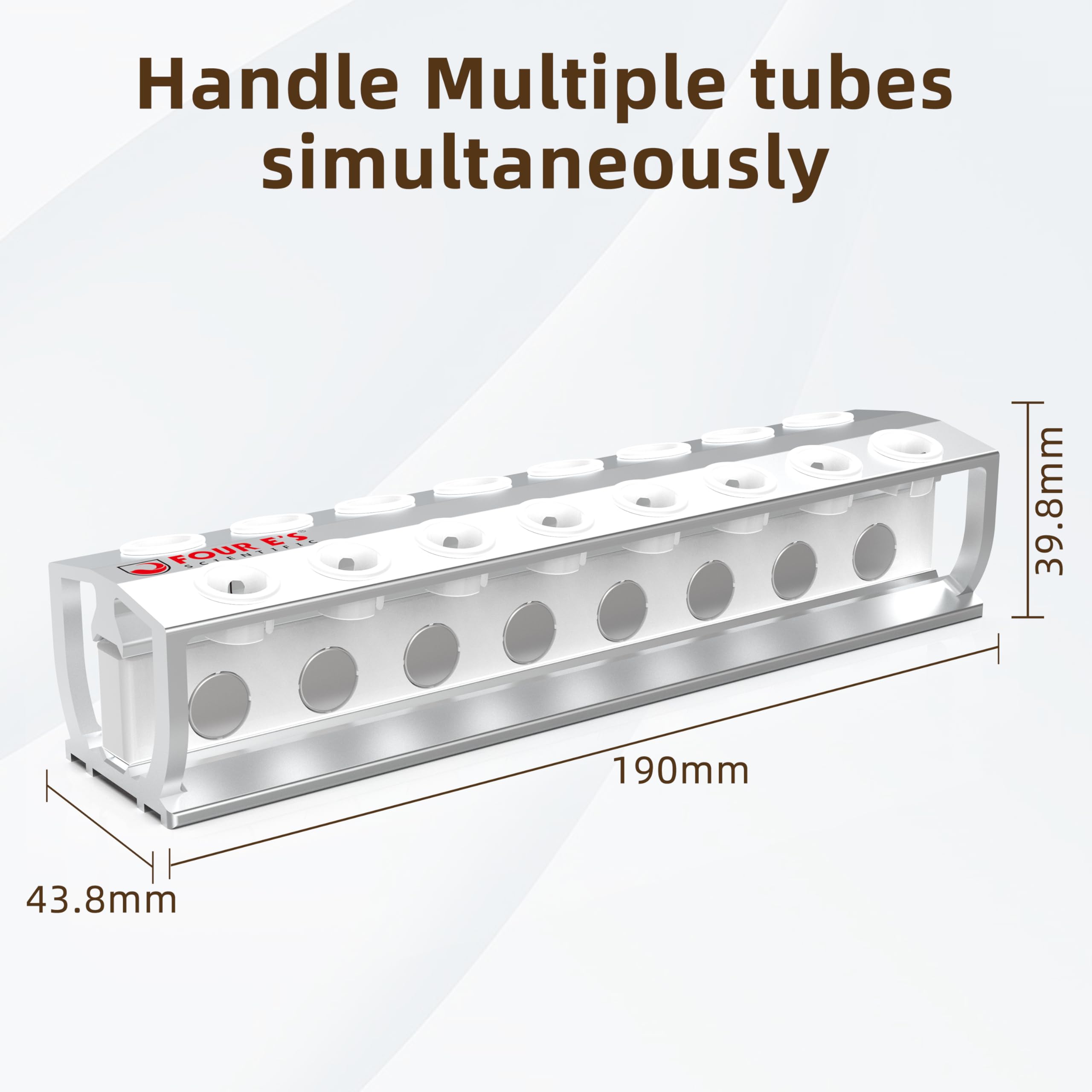 4E's USA Separador magnético de cuentas para ADN, separador magnético para purificación de ADN, ARN tiene capacidad para 16 tubos Eppendorf (1,5 ml), tubos de microcentrífuga, modelo MRK100216