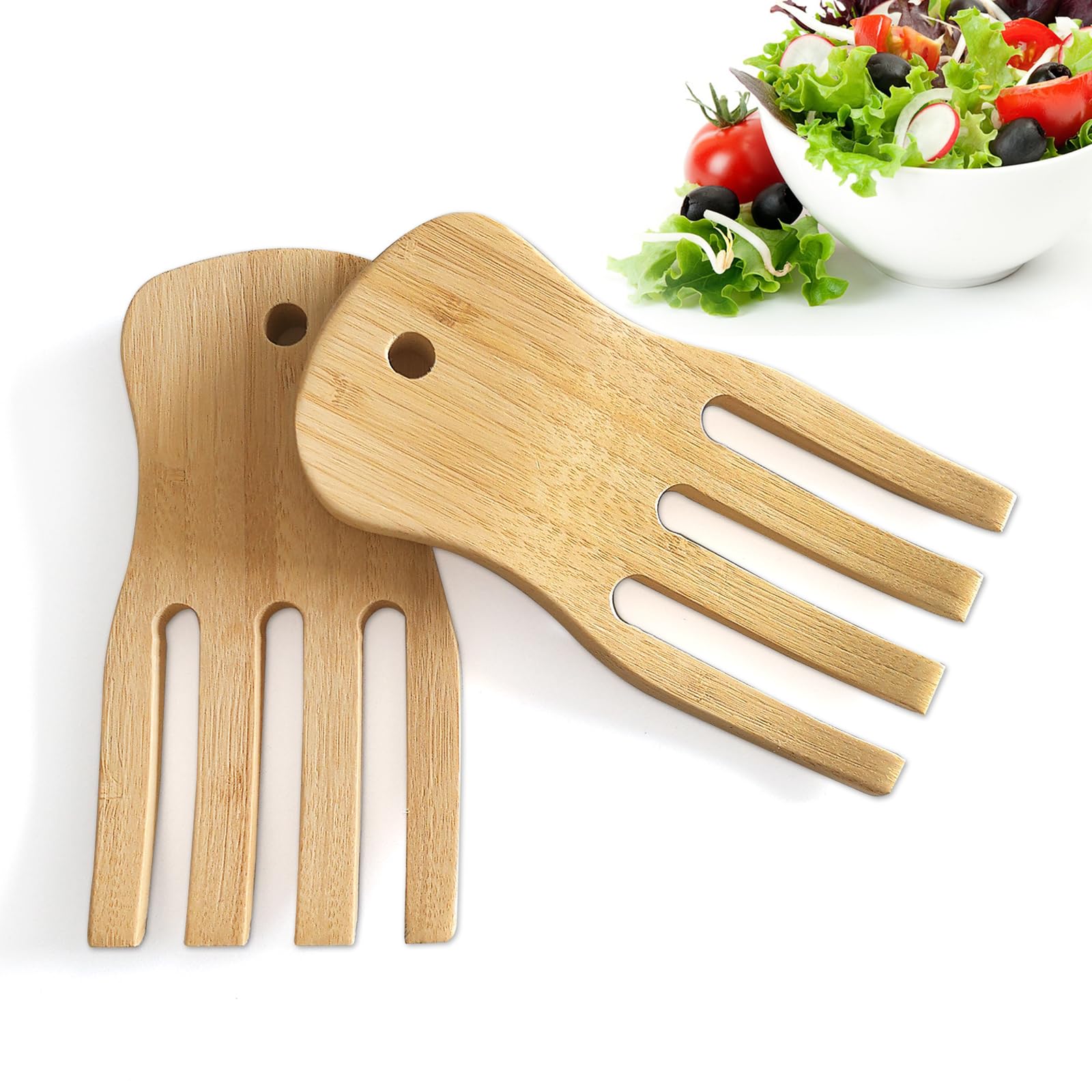 Bamboo Salad Servers - Set of 2 -1