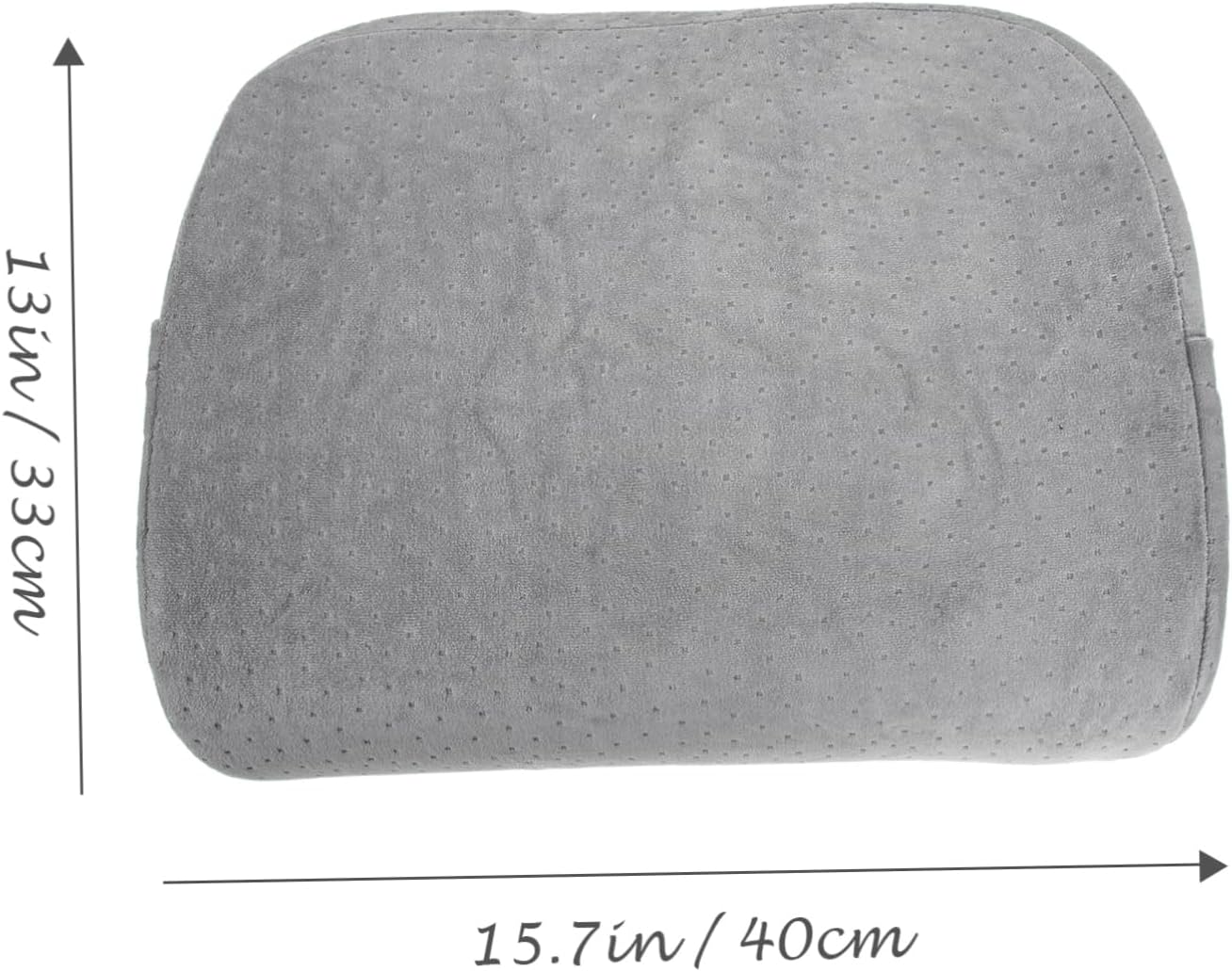 Comfortable Memory Foam Lumbar Support Pillow for Car Office Ergonomic Back Cushion for Lower for Long Drives Pregnancy Gray