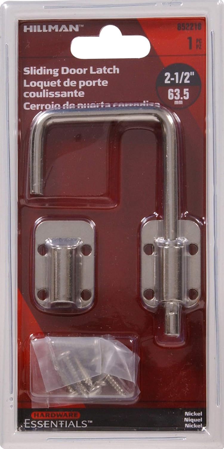 The Hillman Group 852218 Latch Door Hardware, 2-1/2", Silver