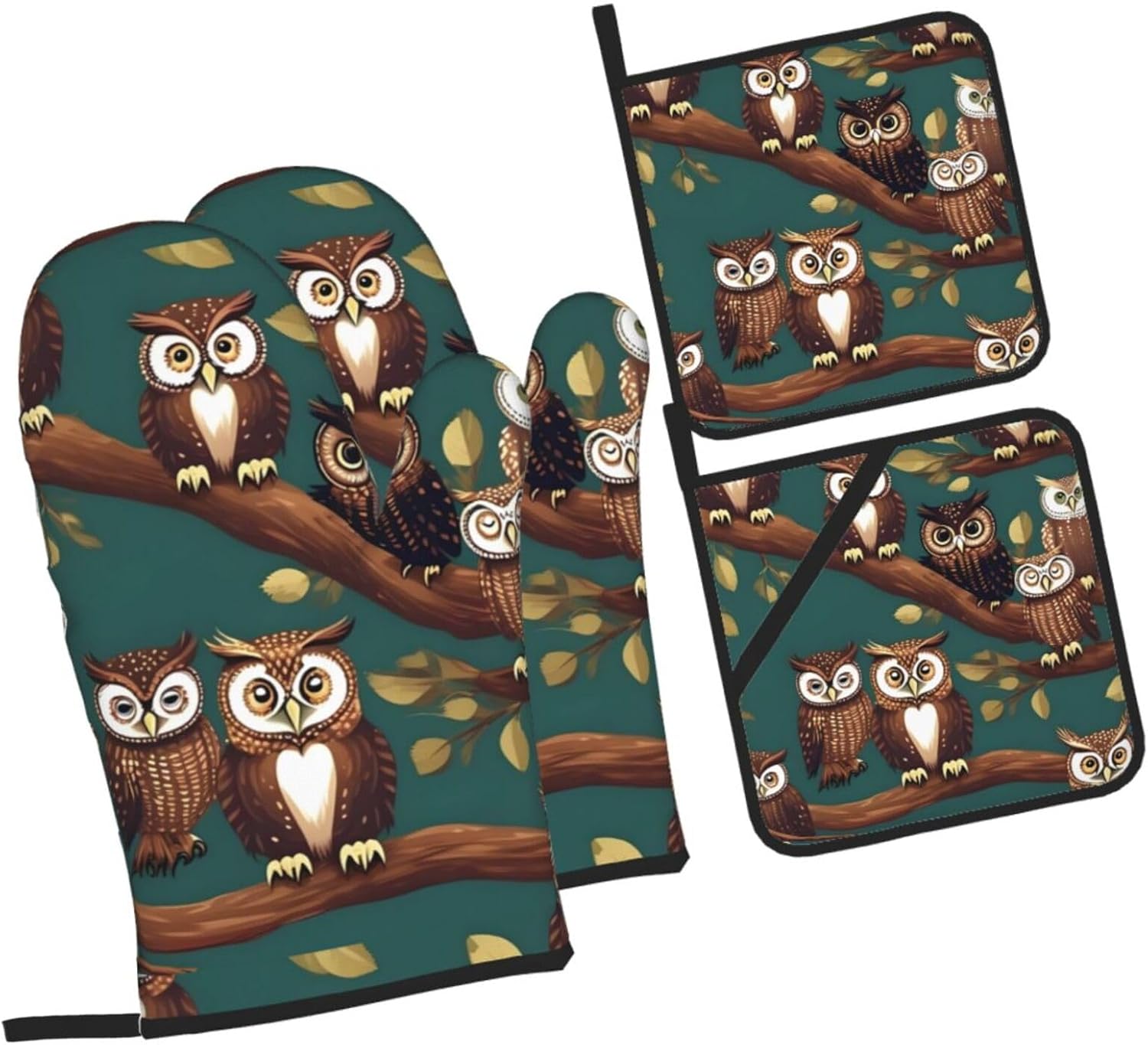 Magic owel Kitchen baking four piece set, fit for cooking and baking, oven, microwave, and outdoor barbecue