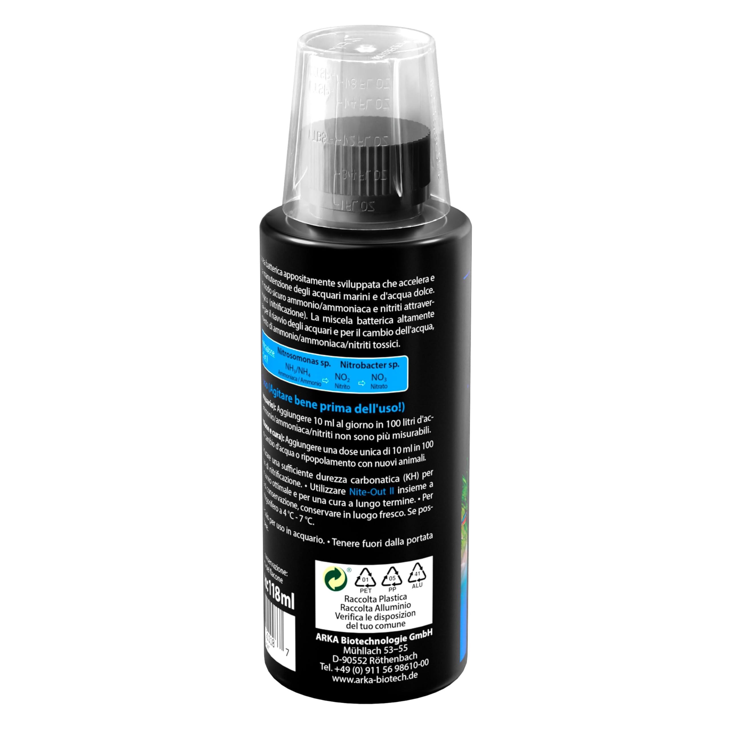 Batteri avviamento acquario – MICROBE-LIFT Nite-Out II 473 ml – per nuovi allestimenti, cambi d’acqua e inserimento pesci – riduce ammonio e nitriti – attivo subito, biologico e sicuro – ARKA