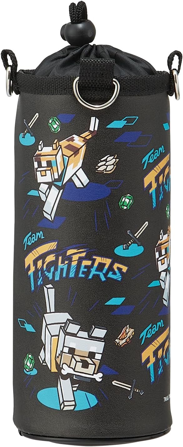 Skater PVPF7-A Bottle Cover, Water Bottle Case, For Kids, Water Bottle Cover, Multi Size, Minecraft, Minecraft, Team, Boys,